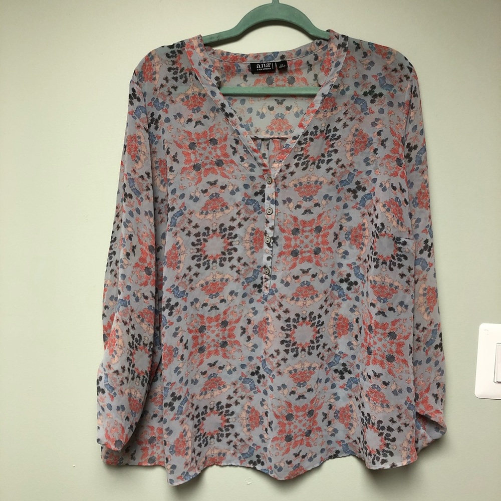 a.n.a Beautiful Plus Size Blouse Top Size 2X